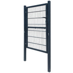 Vidaxl 2d poort (enkel) antracietgrijs 100x120 cm