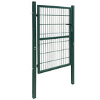 VidaXL Poort dubbelstaafmat (enkel) 106x210 cm groen