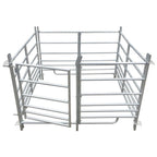VidaXL Schaapskooi 4 panelen 137x137x92 cm gegalvaniseerd staal