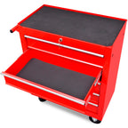 Vidaxl gereedschapswagen 5 lades rood