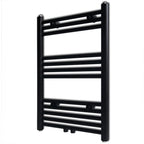 Vidaxl radiator handdoekenrek recht 500x764 mm zwart