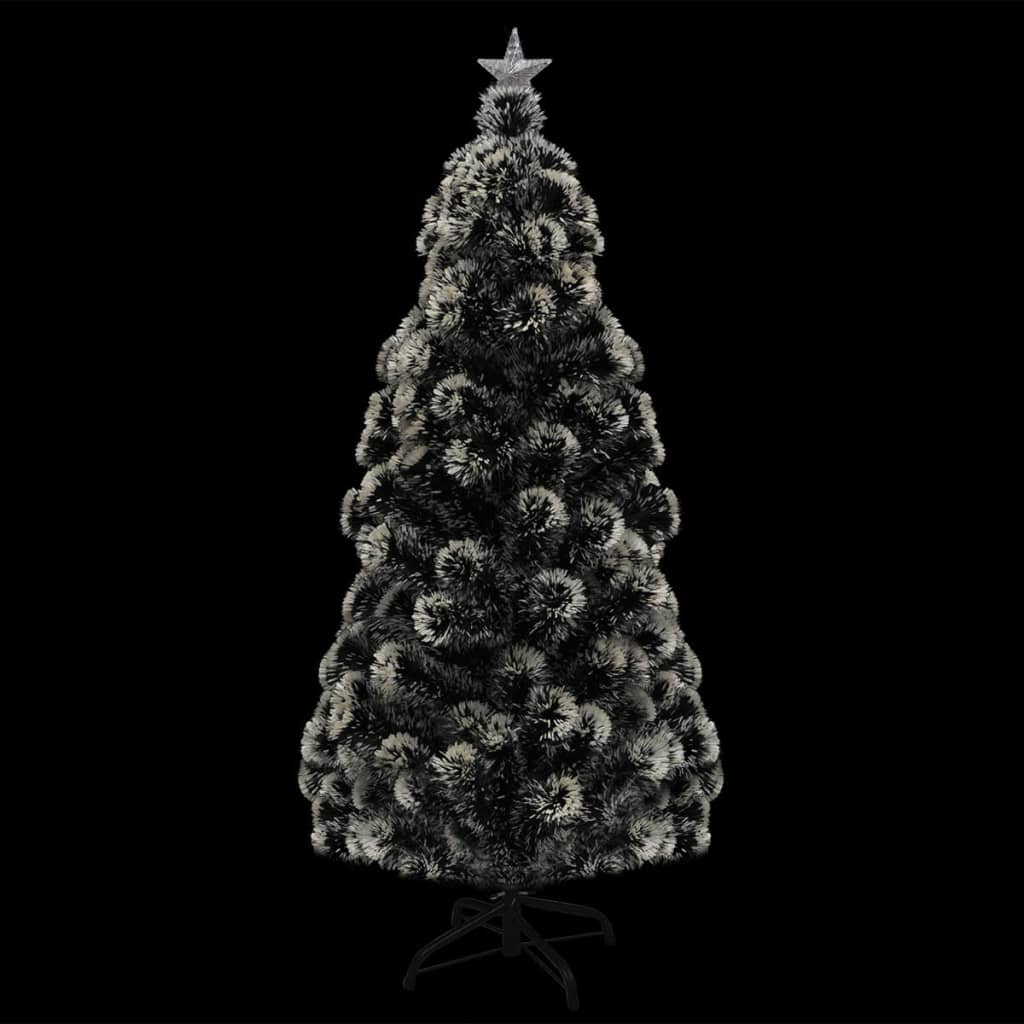 Vidaxl voorverlichte kerstboom met standaard en led 210 cm glasvezel