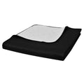 Vidaxl bedsprei gewatteerd dubbelzijdig 230x260 cm zwart wit