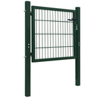 Vidaxl poort 100x100 cm staal groen