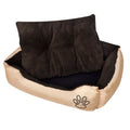 Vidaxl hondenmand bruin en beige xxl