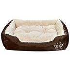 Vidaxl hondenbed bruin en beige xxl