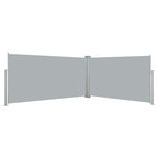 Vidaxl windscherm uittrekbaar 160x600 cm grijs