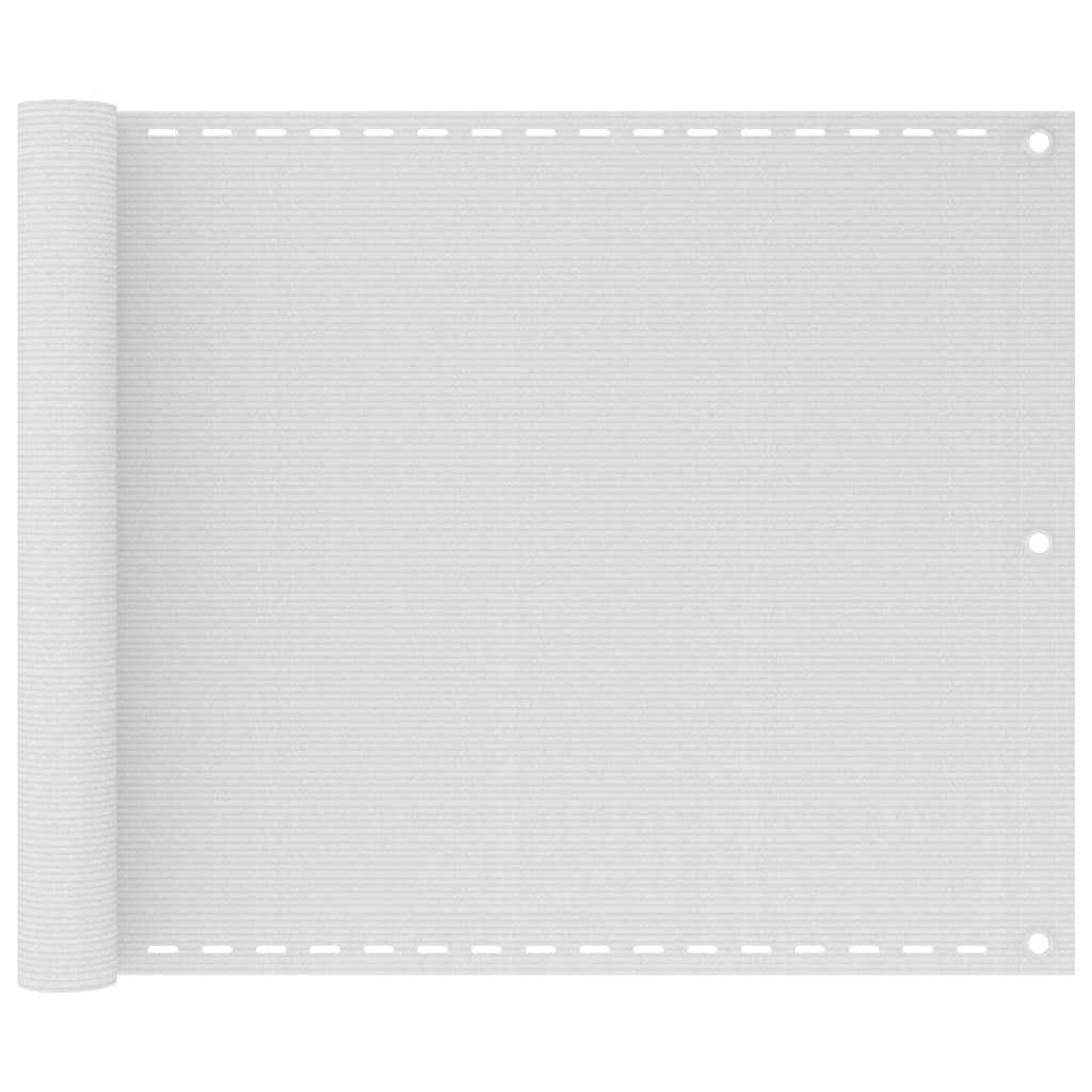 VidaXL Balkonscherm HDPE 75x600 cm wit