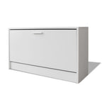 Vidaxl schoenen opbergkast 80x24x45 cm wit