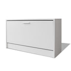VidaXL Schoenen opbergkast 80x24x45 cm wit