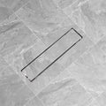 Vidaxl doucheputje rechthoekig 530x140mm roestvrij staal