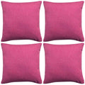 Vidaxl kussenhoezen 4 stuks linnen look roze 40x40 cm