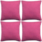 Vidaxl kussenhoezen 4 stuks linnen look roze 40x40 cm