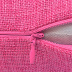 Vidaxl kussenhoezen 4 stuks linnen look roze 40x40 cm