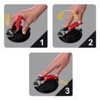 Proplus zuignapbevestiging met ring en 2 s-haken