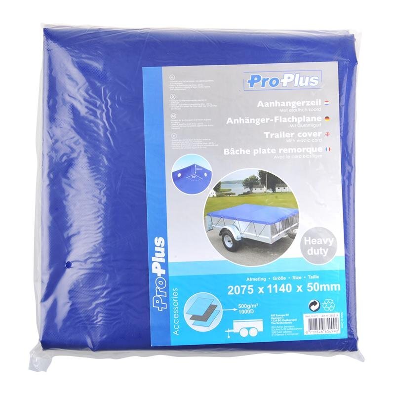 ProPlus - ProPlus aanhangerzeil met elastisch koord 2075x1140x50mm