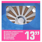Proplus wieldoppen 4 st meridian 13'' zilverkleurig