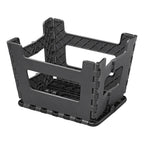 Proplus opvouwbaar opstapje met anti-slip 29x21.5x22 cm zwart