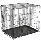 @pet hondenbench 107x70x77,5 cm metaal zwart 15004