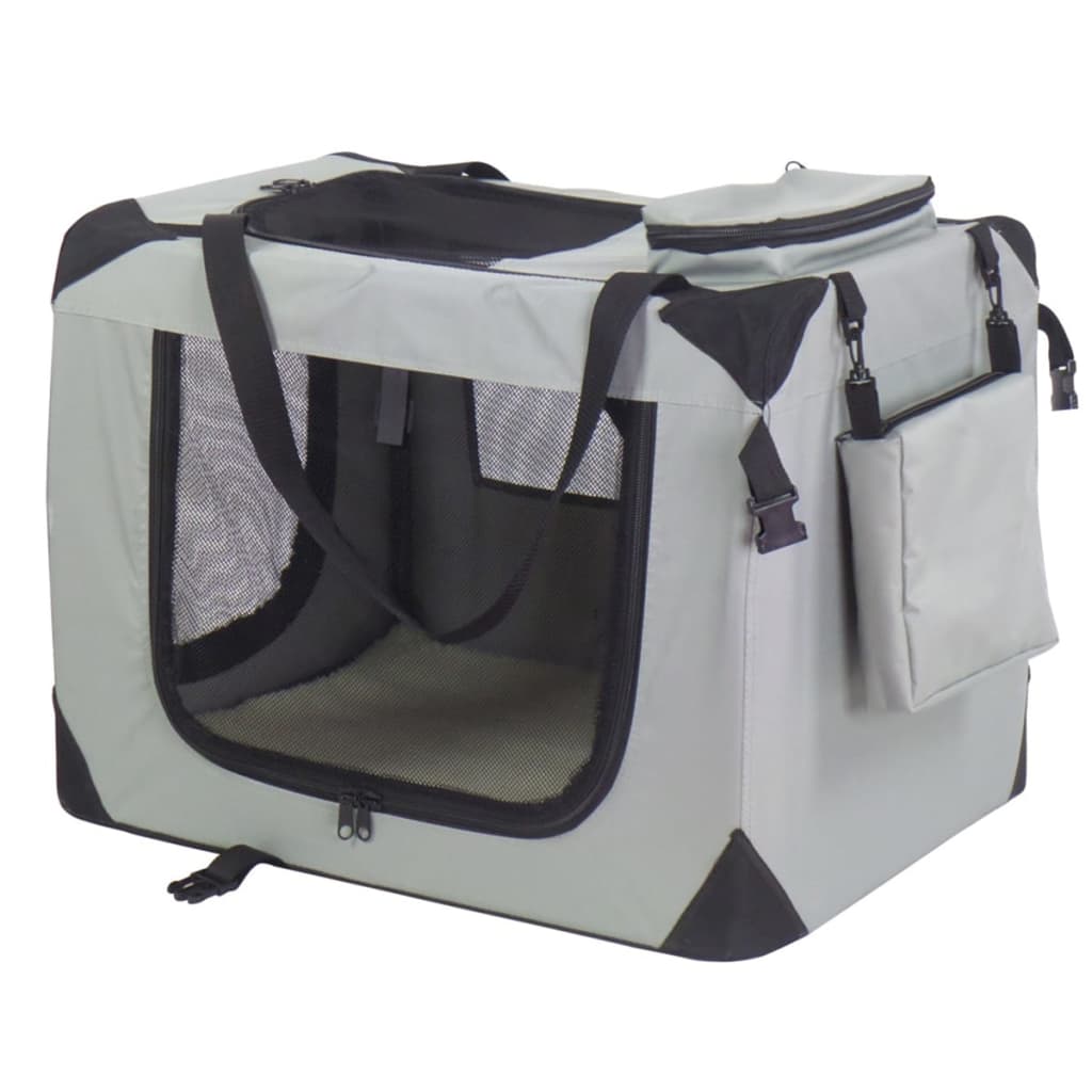@pet honden reismand nylon 70x52x50 cm grijs 11072