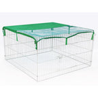 @pet huisdierenren voor buiten complete 116x116x65 cm metaal