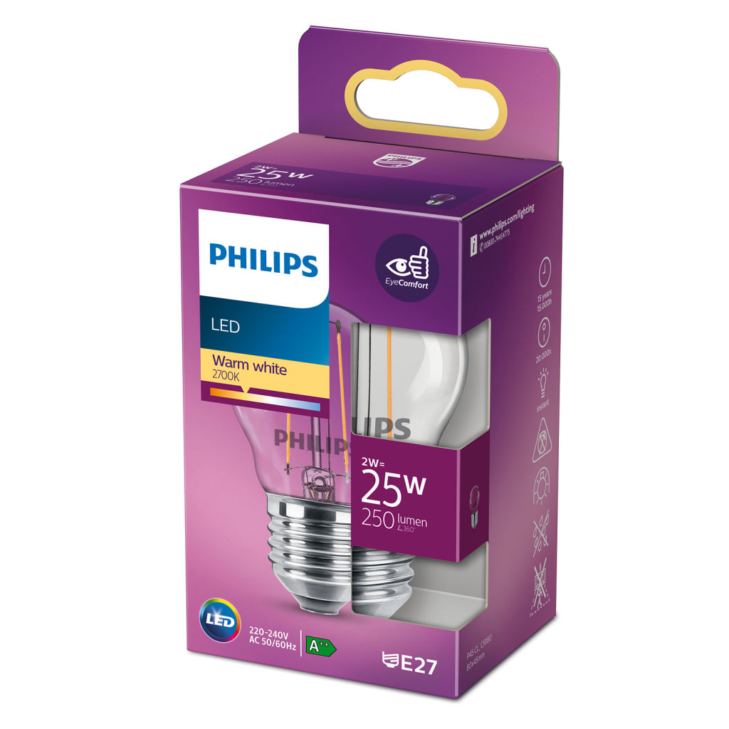 Philips - Philips led classic kaarslamp 25w e27 warm wit