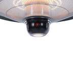 Sunred hangende verwarmer sirius 2100 w halogeen zwart ce09b
