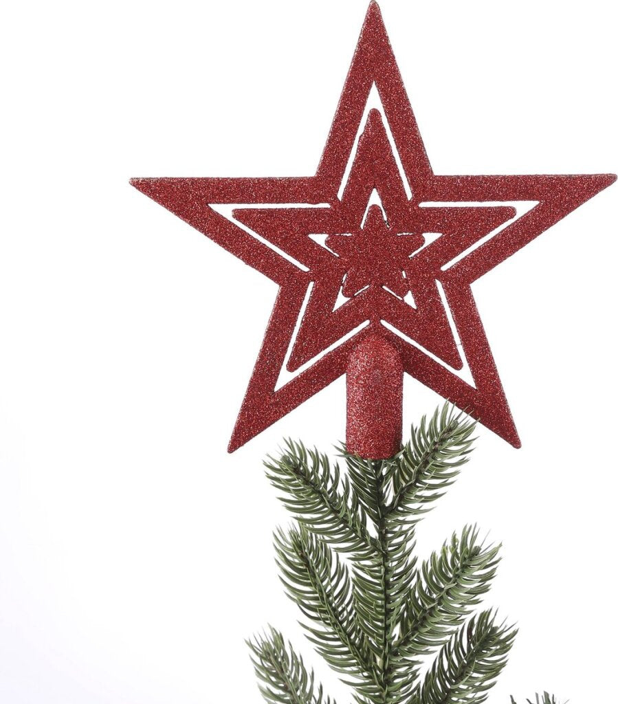Edelman boom decoratie onbreekbaar rood 40 stuks | 3 stuks