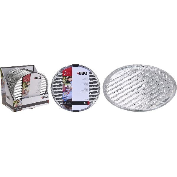 BBQ - BBQ barbecue grillschalen rond 3stuks