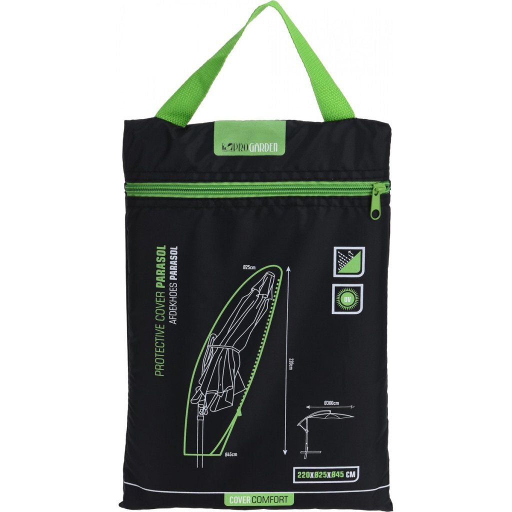 Pro Garden - Garden zweefparasolhoes 25x220x45 cm zwart
