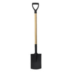Pro Garden - Garden schep met houten steel 115 cm zwart/hout