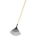Pro Garden - Garden bladhark 150 cm hout/metaal/zwart