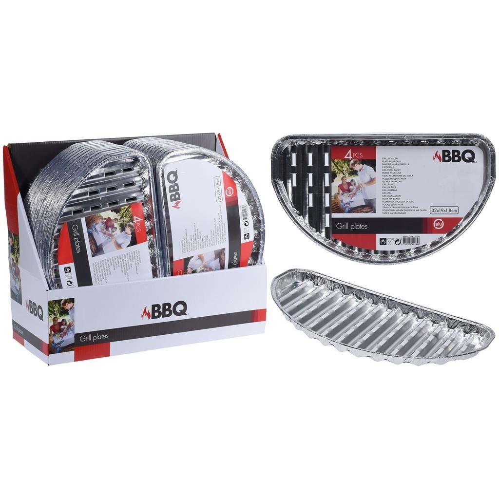 Basic - Basic Aluminium grillschalen set 4 stuks