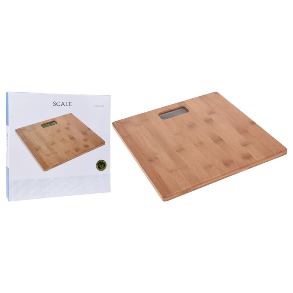 Bathroom solutions bamboe weegschaal 30 x 30 cm
