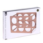 Excellent houseware wijnrek bamboe voor 6 flessen