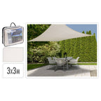 Progarden schaduwdoek vierkant 3x3 m crèmekleurig