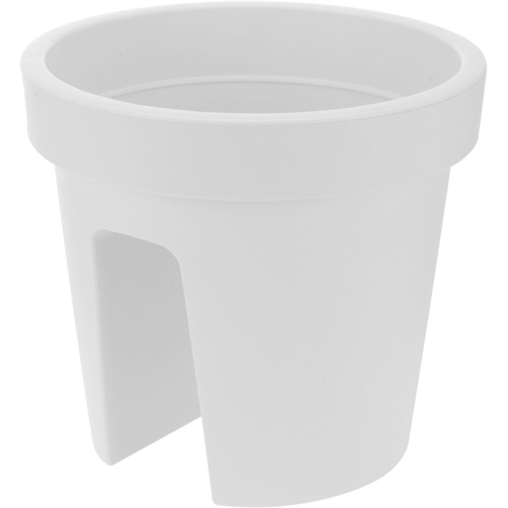 No brand ronde balkonbak 28 cm wit