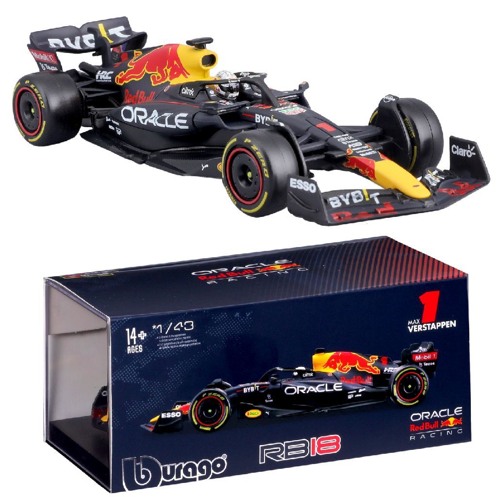 Bburago red bull max verstappen rb18 formule 1 seizoen 2022