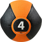 Pure2improve pure2improve medicijnbal met handvatten 4 kg oranje