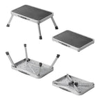Proplus opstapje inklapbaar 38x26x17.5 cm voor caravan camper grijs zwart
