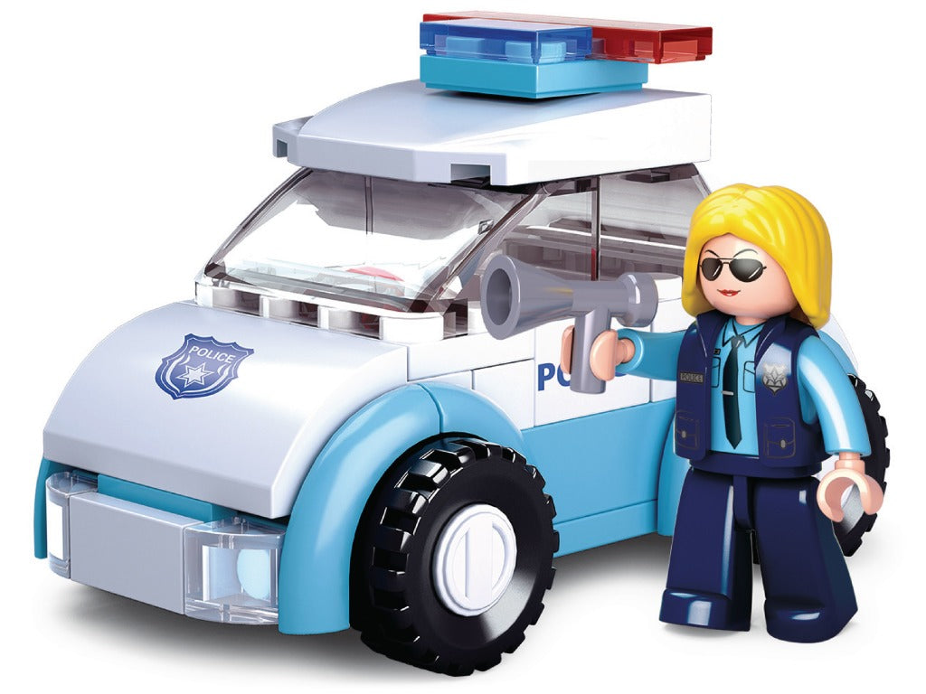 Sluban - girls dream serie m38-b0600b politievrouw met politiewagen 69-delig