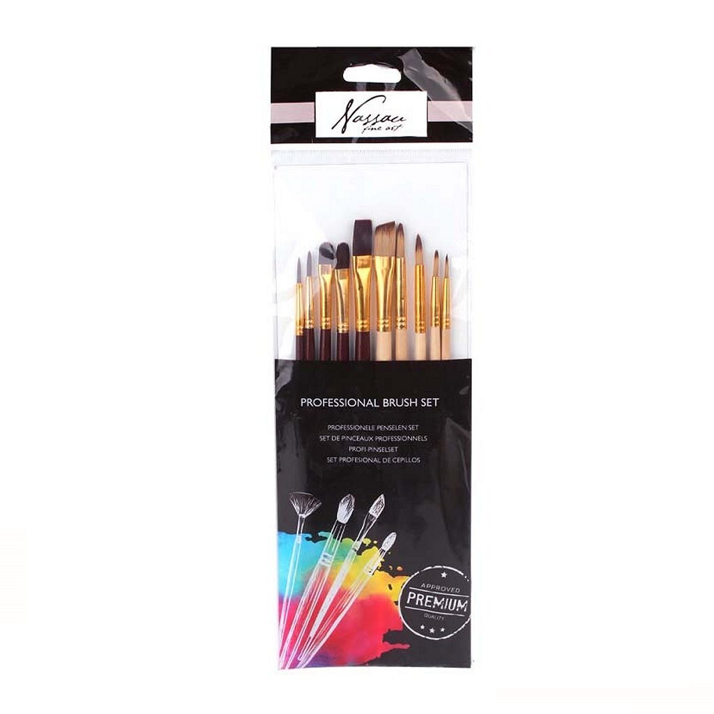 Nassau professionele kwasten 10 stuks