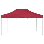 Vidaxl partytent professioneel inklapbaar 4,5x3 m aluminium wijnrood