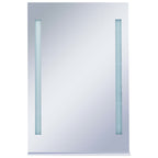 Vidaxl badkamerspiegel led met schap 60x80 cm