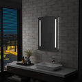 Vidaxl badkamerspiegel led met schap 60x80 cm
