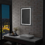 Vidaxl badkamerspiegel led met aanraaksensor 60x80 cm
