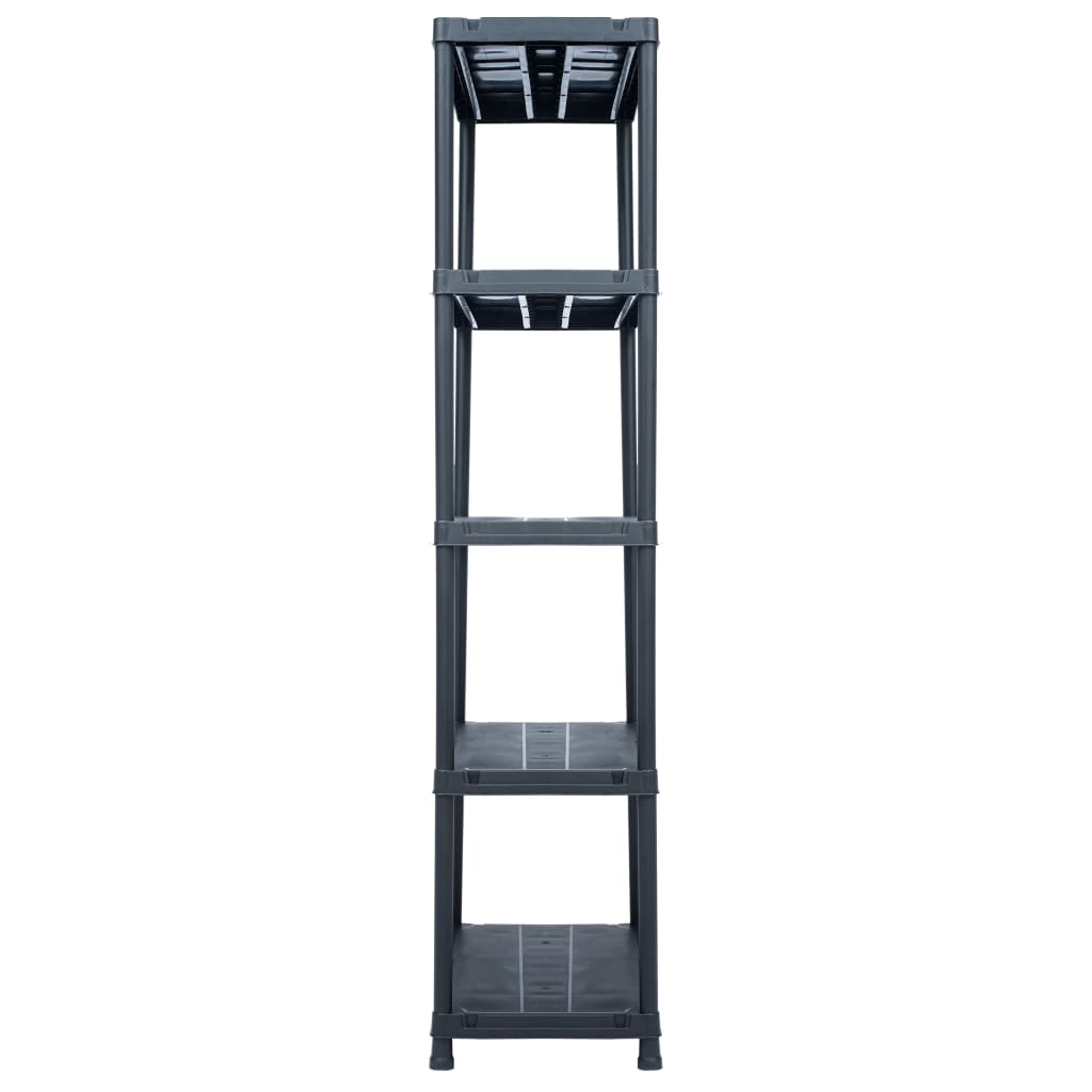 VidaXL Opbergrek 500 kg 90x60x180 cm kunststof zwart