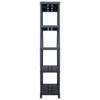 VidaXL Opbergrek 260 kg 90x40x180 cm kunststof zwart