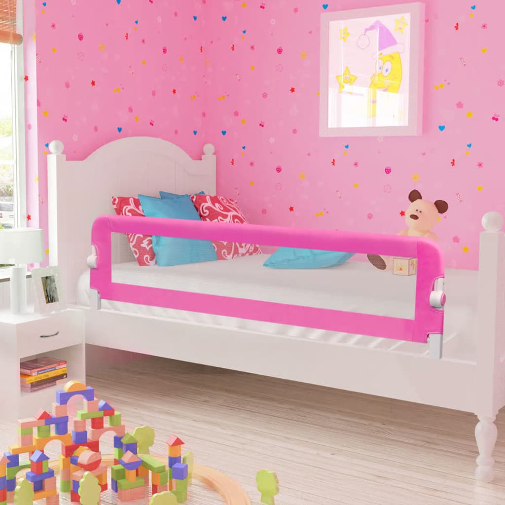 Vidaxl kinderbedhekjes 2 st 150x42 cm roze