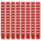 Vidaxl jampotten met rode deksels 96 st 230 ml glas